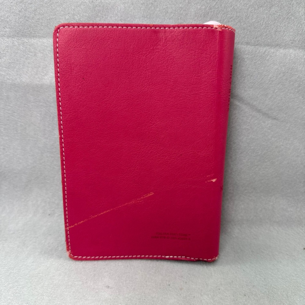 NIV Holy Bible Italian Duo-Tone Pink Brown Compact Zondervan 9780310436195 - Picture 2 of 6